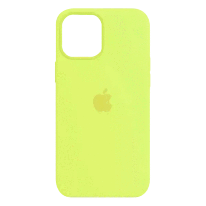 Funda Iphone 13 Pro - Silicon Case - Amarilla Fluo