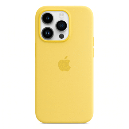 Funda Iphone 15 Pro - Silicon Case - Amarilla