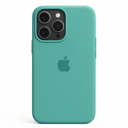 Funda Iphone 12 Pro Max - Silicon Case - Verde Agua