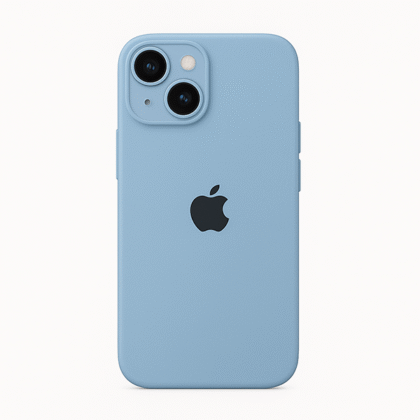 Funda Iphone 13 Mini - Silicon Case - Celeste