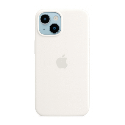 Funda Iphone 13 - 14 - Silicon Case - Blanca