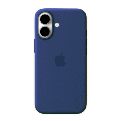 Funda Iphone 16 - Silicon Case - Azul