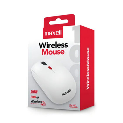 Mouse Inalambrico Maxell MOWL-100 - Blanco